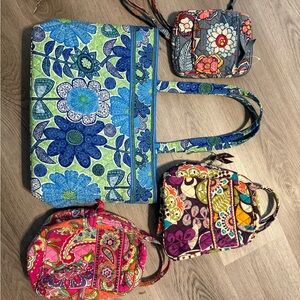 LOT of 4 Vera Bradley Bags